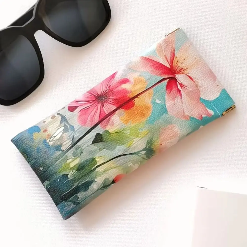 Étui lunette – Fleurs aquarelle